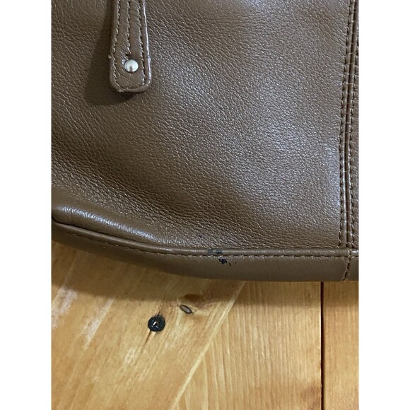 Stone Mountain Leather Shoulder Bag Purse Small Brown - Picture 10 of 10